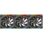 Mars Gaming Kit 3 Ventiladores MF-LINKFINITY2 ARGB 120mm Negro